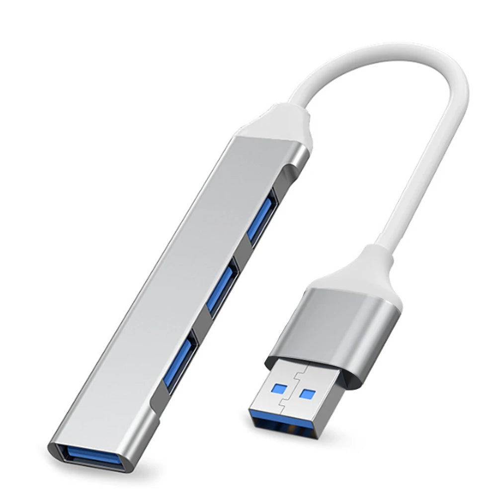 USB-C Hub 3.0/3.1 – 4-Port OTG Splitter Adapter for MacBook, Xiaomi, Lenovo & PCs”