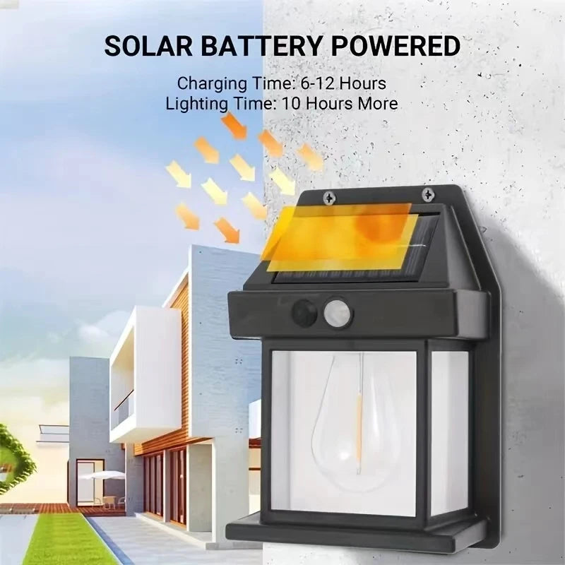 Solar Wall Light – Outdoor Waterproof LED Lamp with Sensor for House, Garden & Fence Decoration