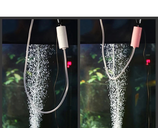Aquarium USB Air Pump – Portable Mini Oxygenator & Air Compressor (5V)