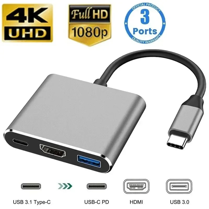 USB‑C Hub 11‑in‑1 Dock – 4K HDMI (30Hz), PD 87W, USB 3.0 Splitter for MacBook Pro/Air
