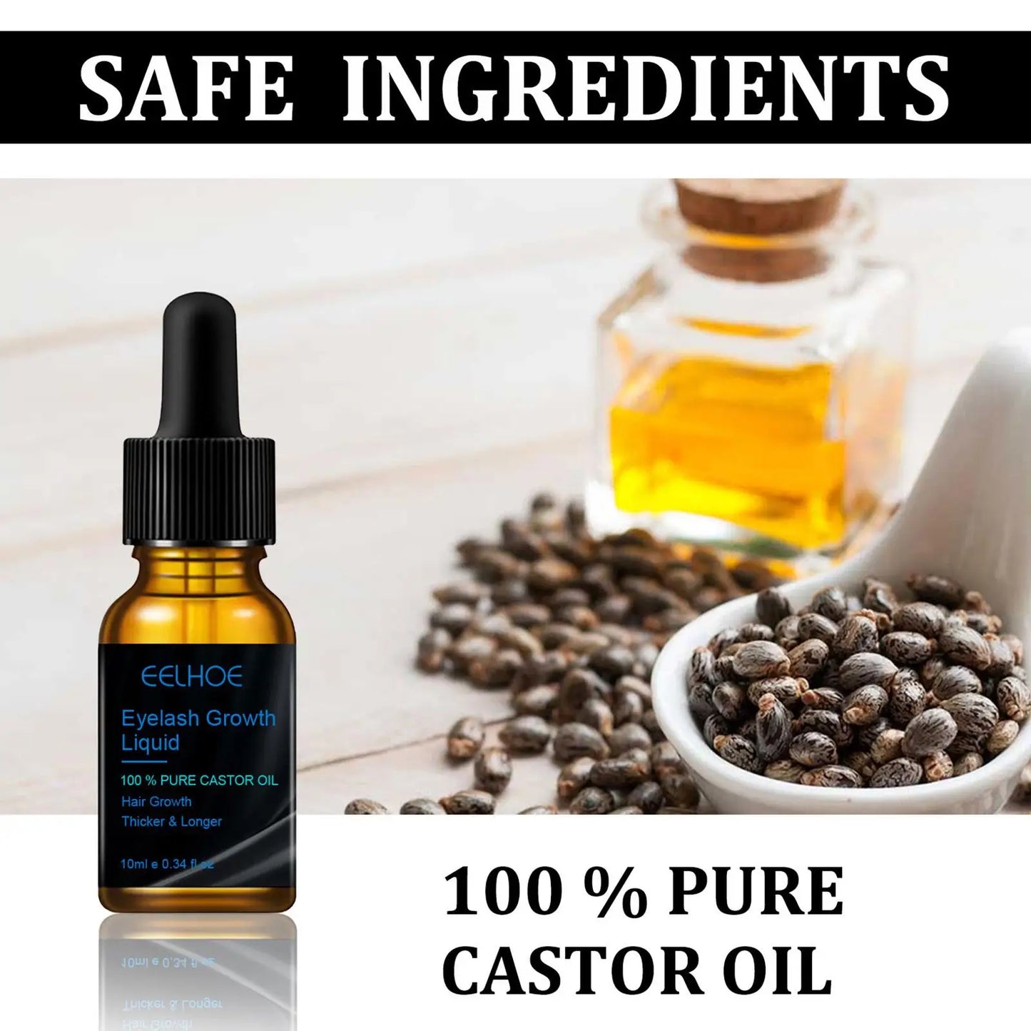 Pure Castor Oil for Hair Growth — Thicker, Stronger & Longer Hair