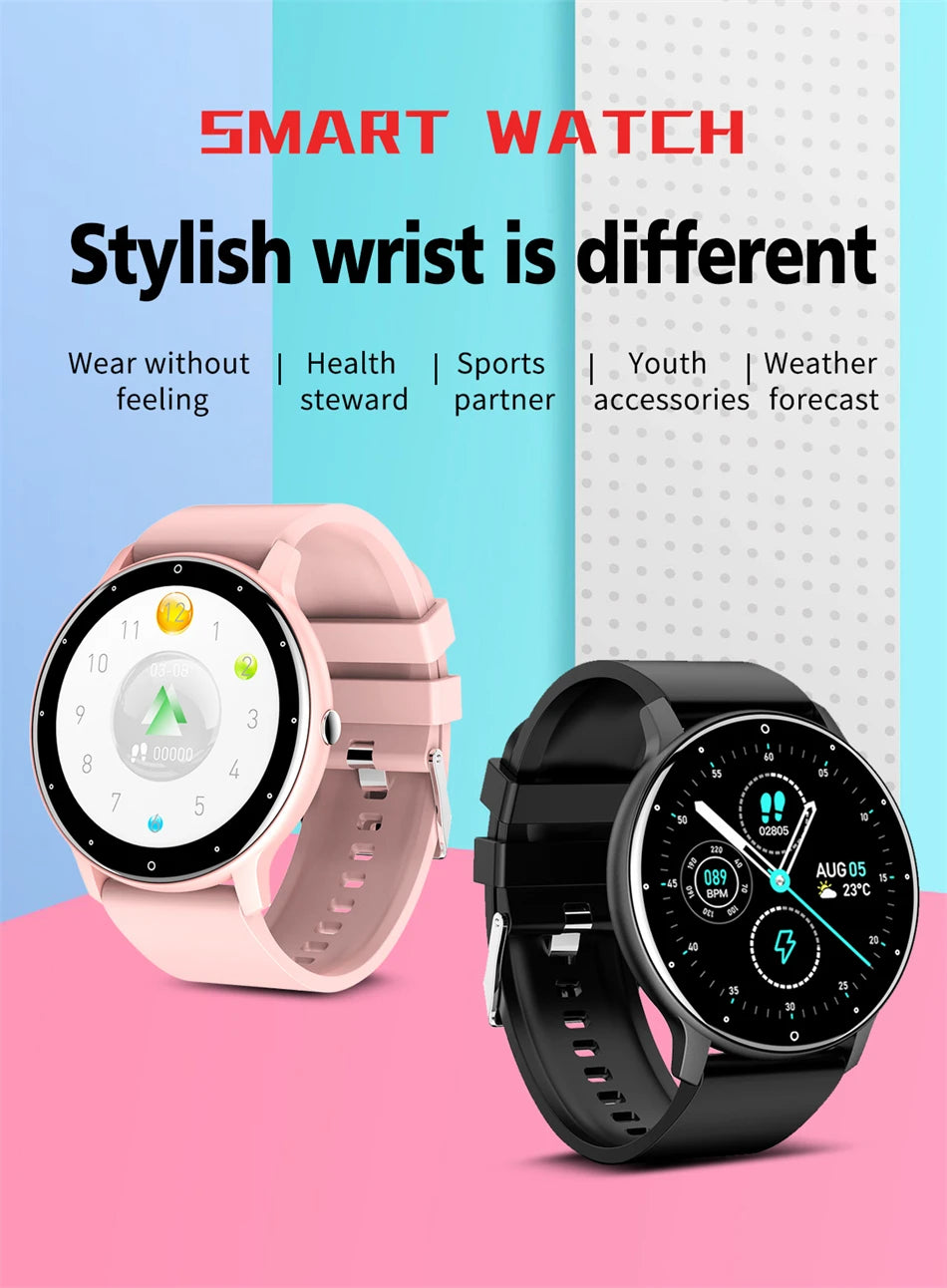 LIGE Smart Watch – Full Touch Bluetooth Call Fitness Tracker