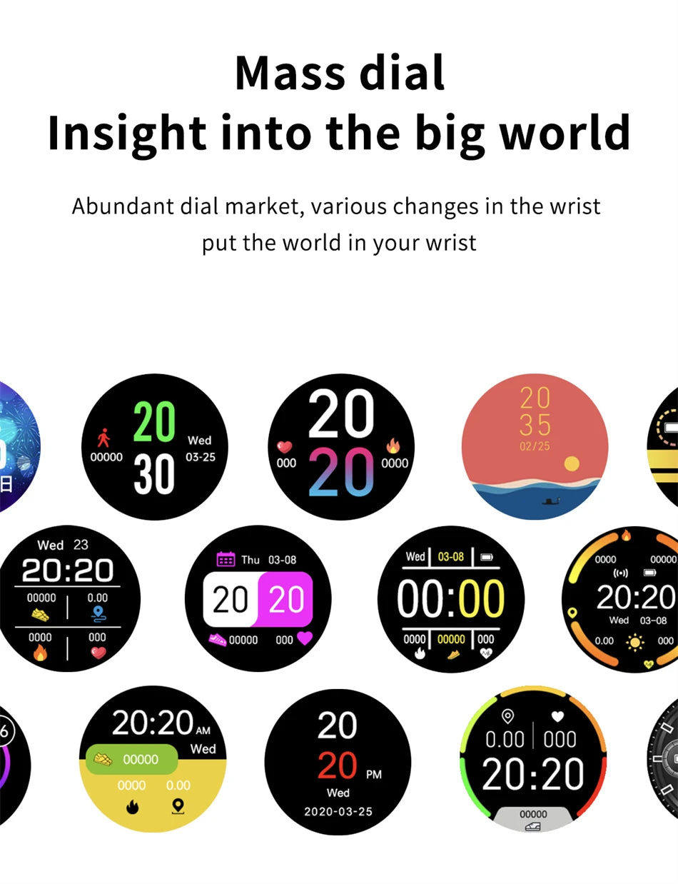 LIGE Smart Watch – Full Touch Bluetooth Call Fitness Tracker