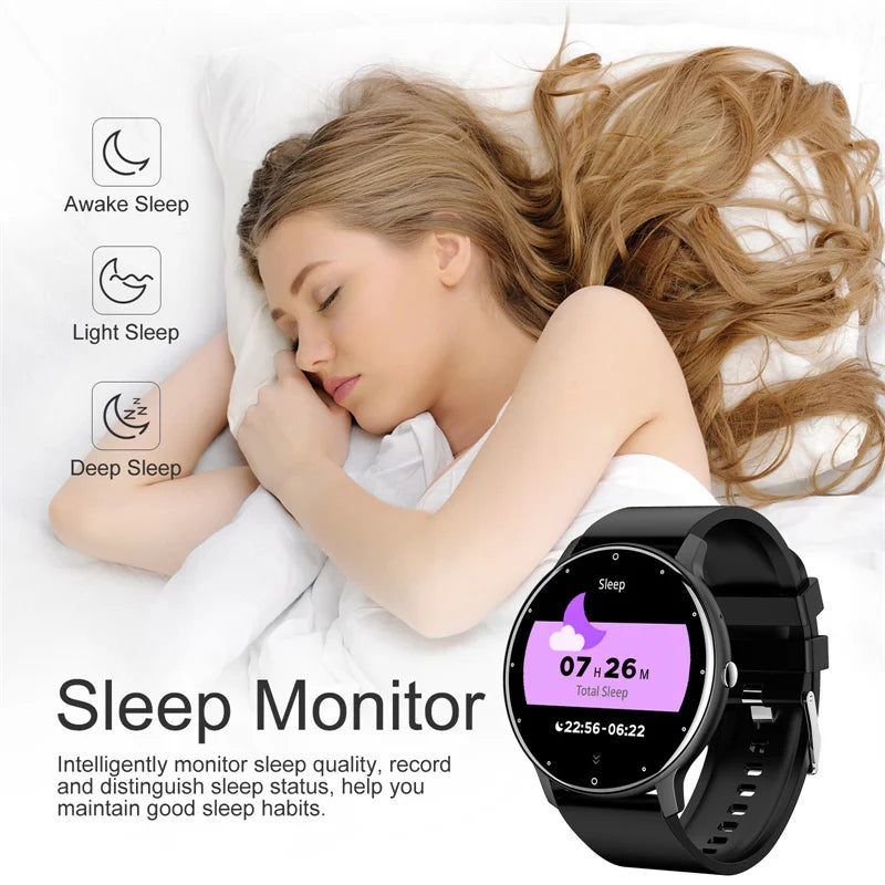 LIGE Smart Watch – Full Touch Bluetooth Call Fitness Tracker