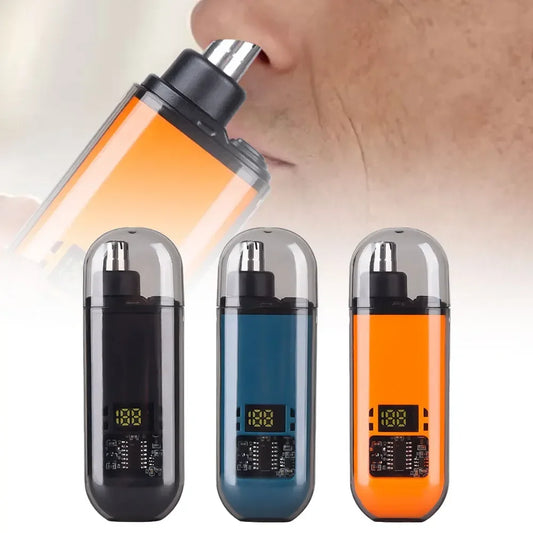 2-in-1 Electric Ear & Nose Hair Trimmer – 2024 Professional Painless Grooming Tool for Men