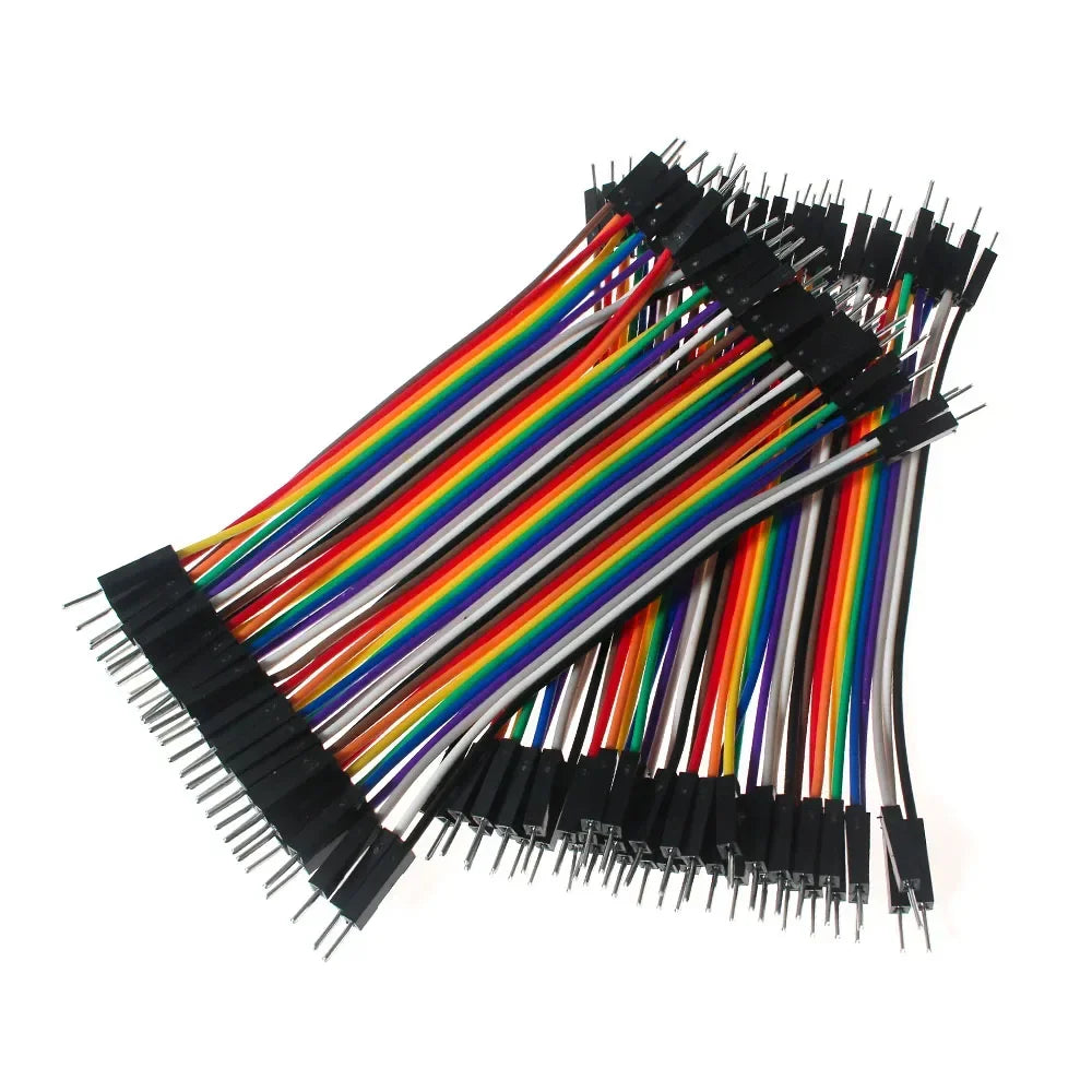 20-Pin Dupont Jumper Wires – Male/Female Connectors, 10–30cm for Arduino DIY Kits