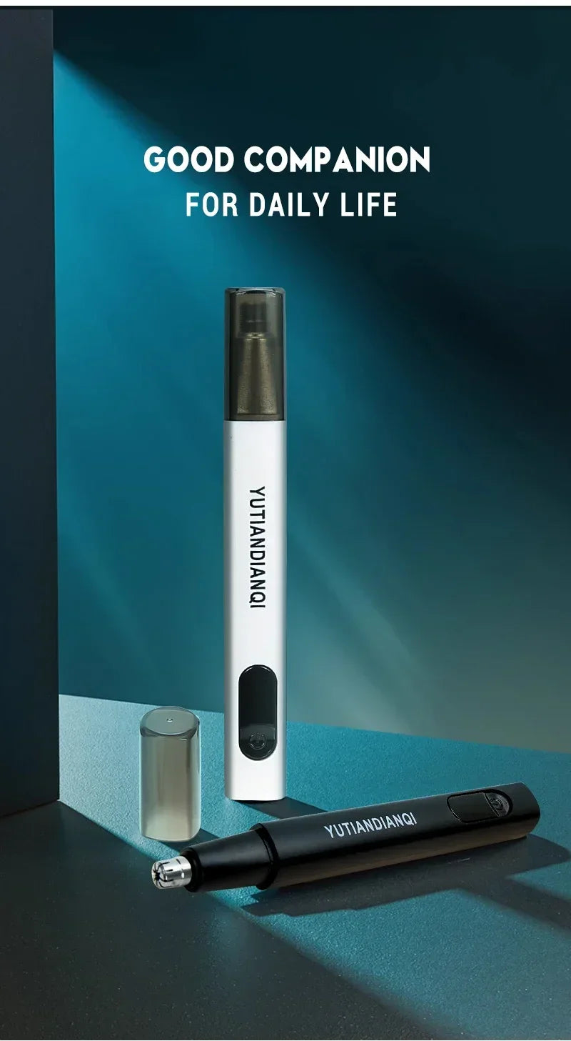 2-in-1 Electric Ear & Nose Hair Trimmer – 2024 Professional Painless Grooming Tool for Men