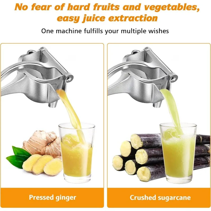Manual Fruit Juicer – Premium Metal Alloy Citrus Squeezer Extractor Too