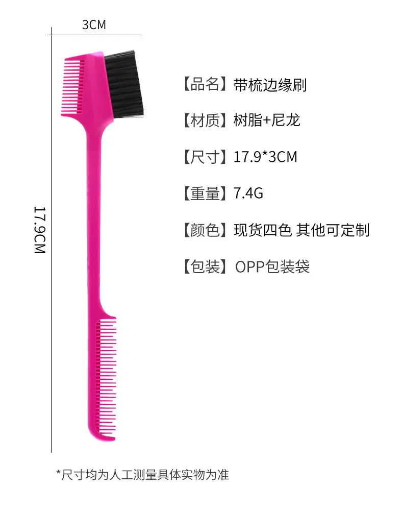 Beauty Edge Brush Comb Double Sided 3 In 1 a Control Brush for Baby Hair Salon.