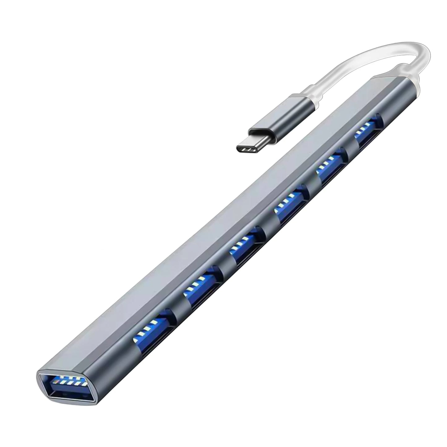 7-Port USB-C Hub 3.0/3.1 – Multi-Splitter OTG Adapter for MacBook, Air & PC Laptops”