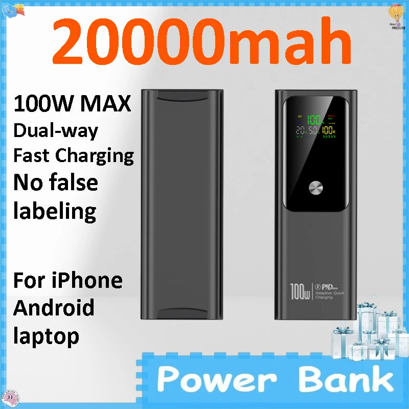 100W PD Fast Power Bank”
