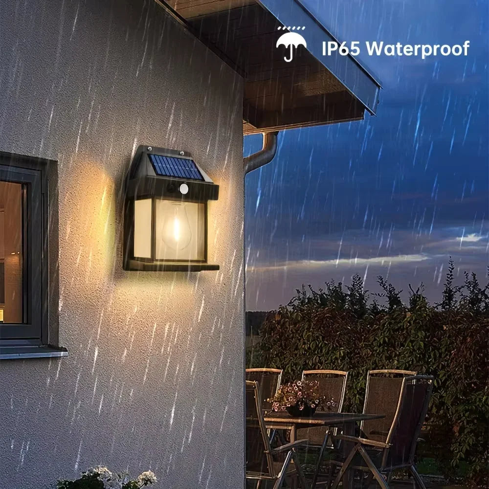 Solar Wall Light – Outdoor Waterproof LED Lamp with Sensor for House, Garden & Fence Decoration