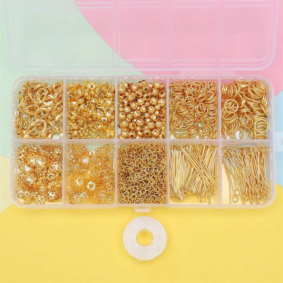 Jewelry Making Starter Kit – 10‑Piece DIY Beads & Findings Set for Earrings & Necklaces