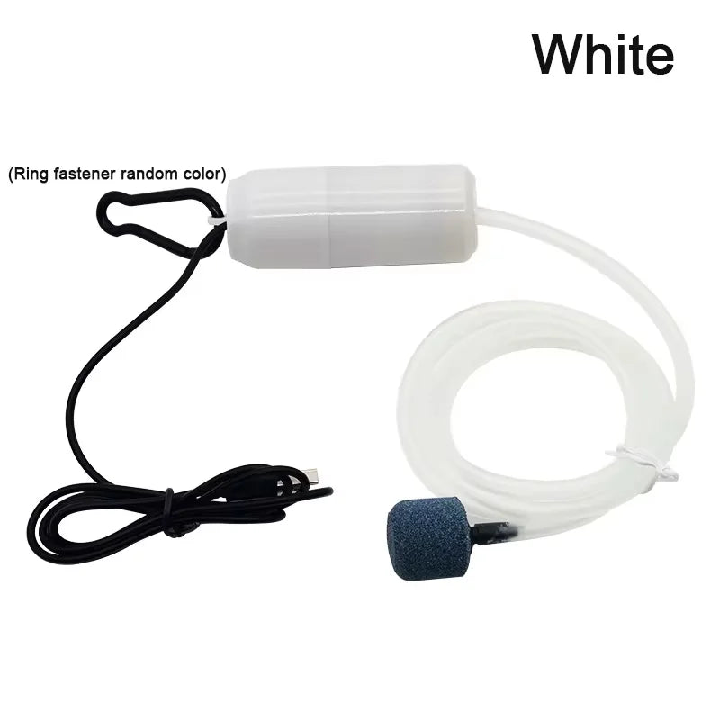 Aquarium USB Air Pump – Portable Mini Oxygenator & Air Compressor (5V)