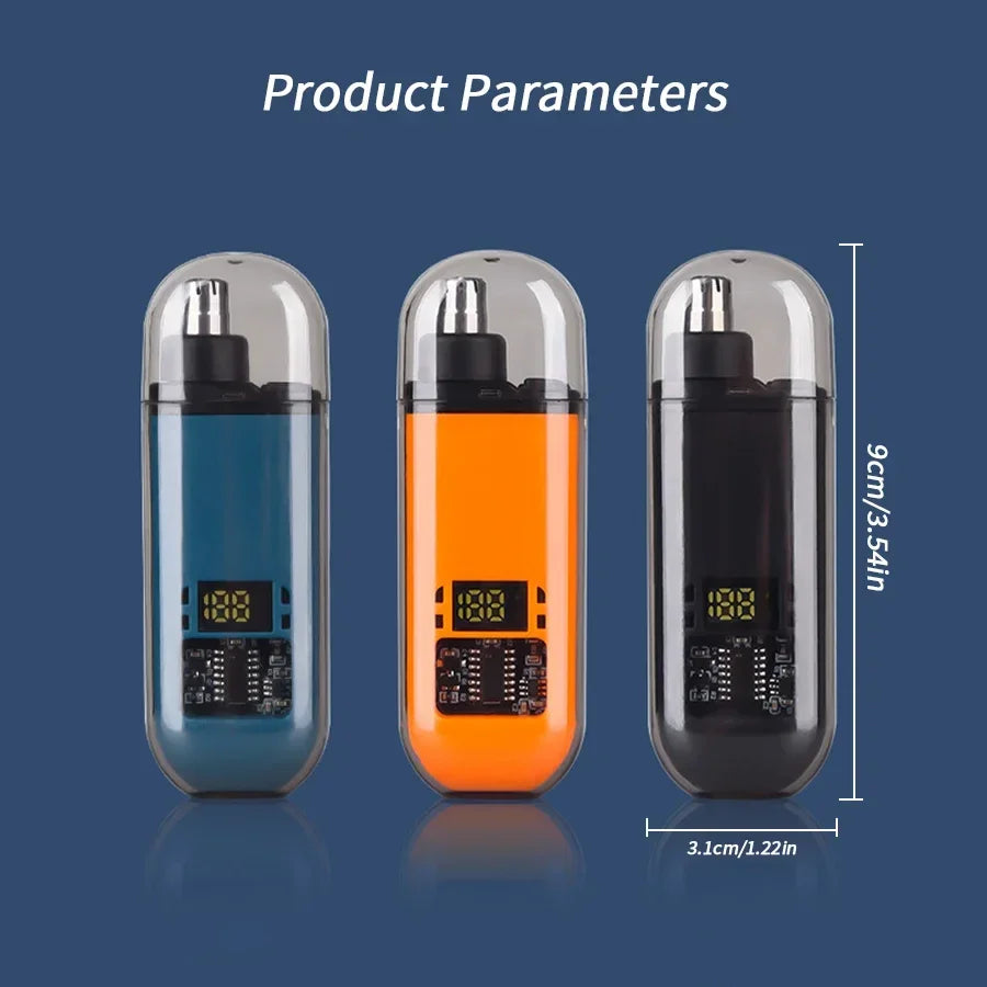 2-in-1 Electric Ear & Nose Hair Trimmer – 2024 Professional Painless Grooming Tool for Men