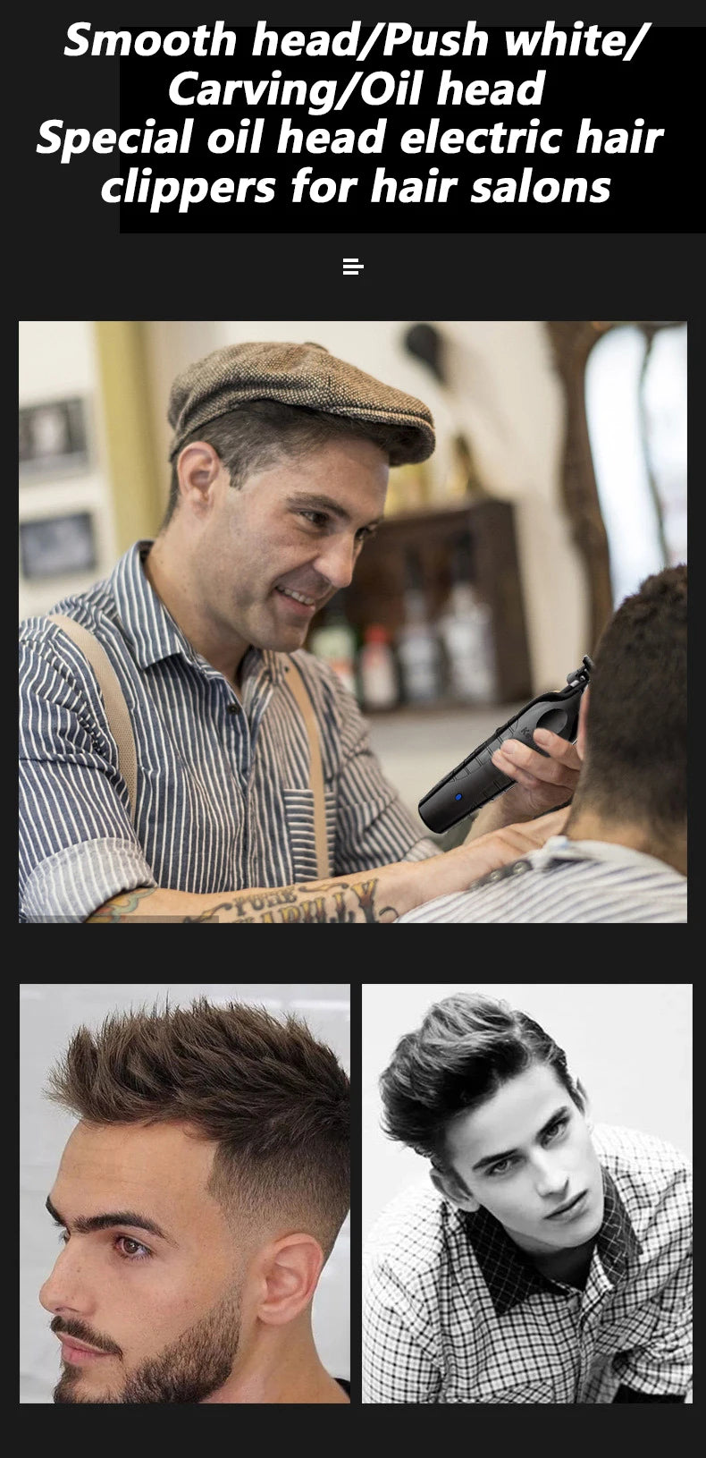 Kemei KM‑2299 Professional Hair Clipper – 1200mAh USB Rechargeable Trimmer