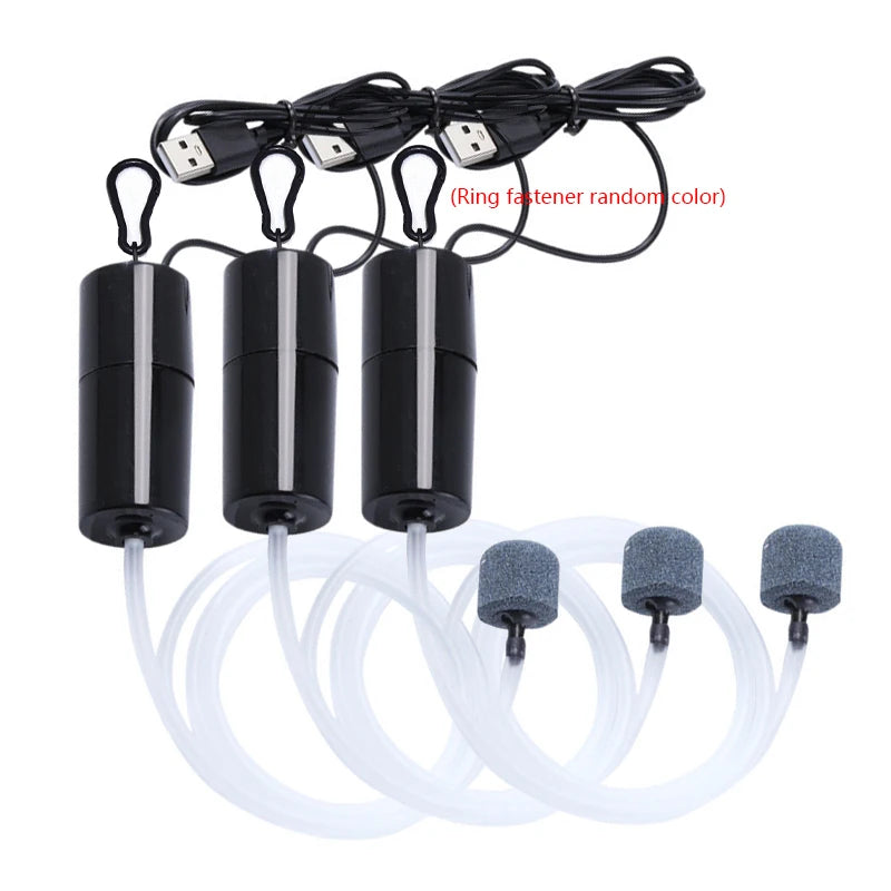 Aquarium USB Air Pump – Portable Mini Oxygenator & Air Compressor (5V)