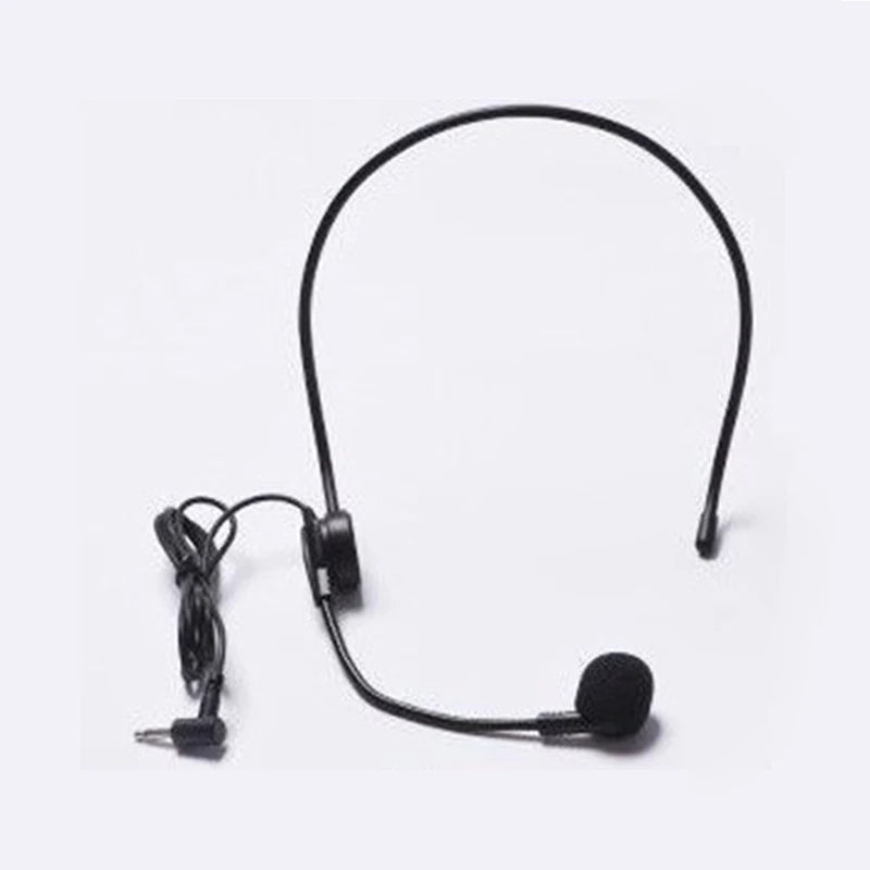 Professional Head Mounted Wired Microphone for Speaker Megaphone Tour Guide Conference Teacher Hanging Mic Stage Performance 3.5