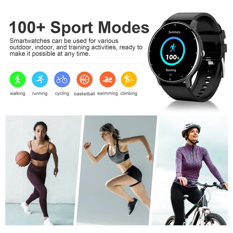 LIGE Smart Watch – Full Touch Bluetooth Call Fitness Tracker