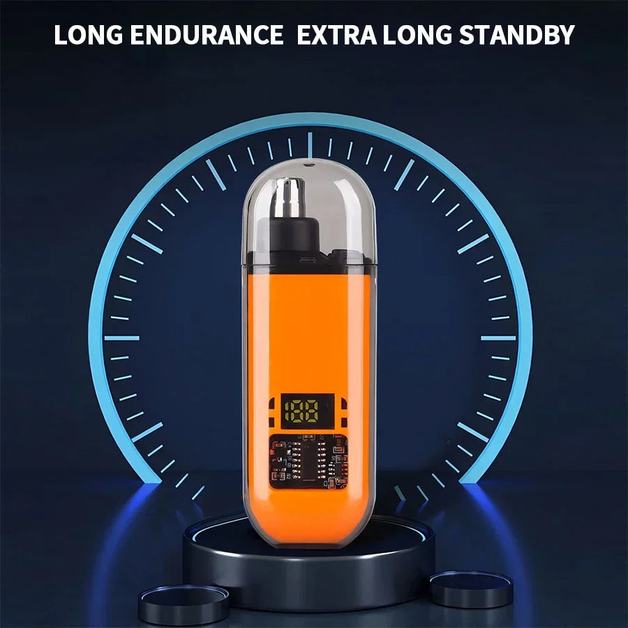 2-in-1 Electric Ear & Nose Hair Trimmer – 2024 Professional Painless Grooming Tool for Men