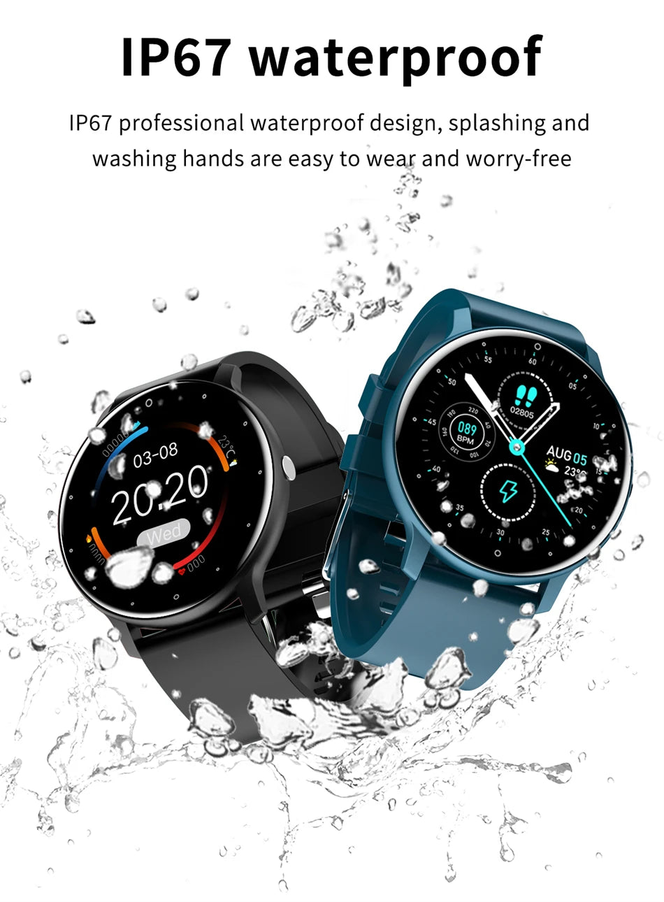 LIGE Smart Watch – Full Touch Bluetooth Call Fitness Tracker