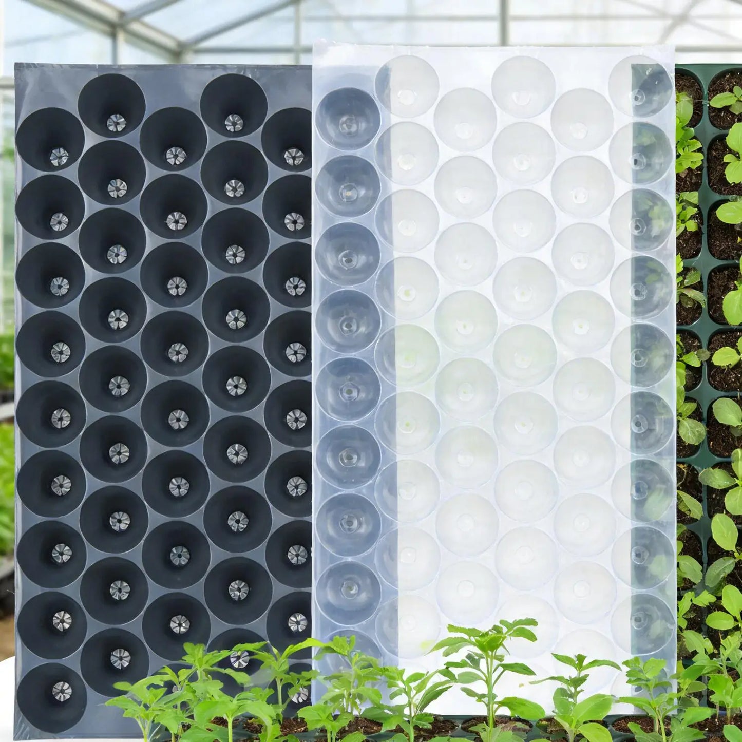 32 Cells Propagation Seedling Starter Nursery Pots Germination Plant Flower Pots Tray Garden Seeds Grow Box with Drainage Holes
