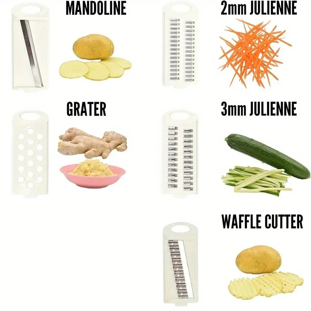 5‑in‑1 Vegetable Chopper – Multi‑Functional Onion & Food Slicer, Dicer, Cutter