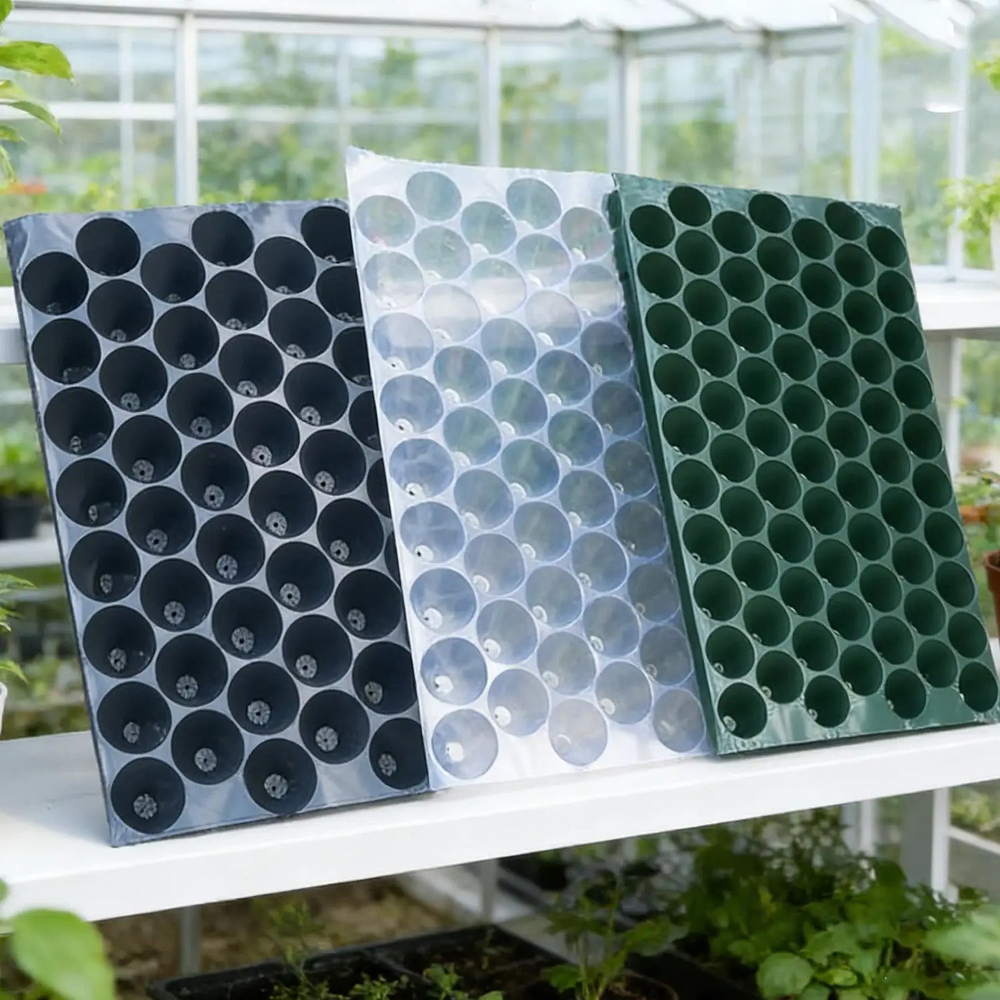 32 Cells Propagation Seedling Starter Nursery Pots Germination Plant Flower Pots Tray Garden Seeds Grow Box with Drainage Holes