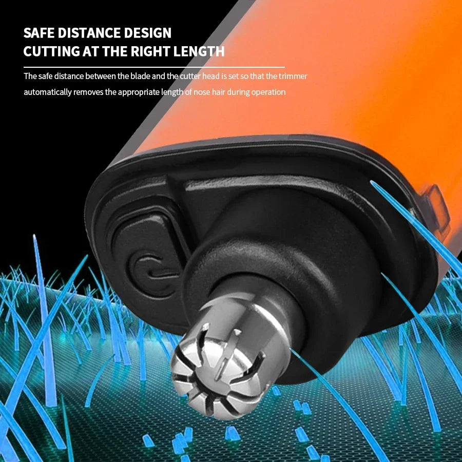 2-in-1 Electric Ear & Nose Hair Trimmer – 2024 Professional Painless Grooming Tool for Men