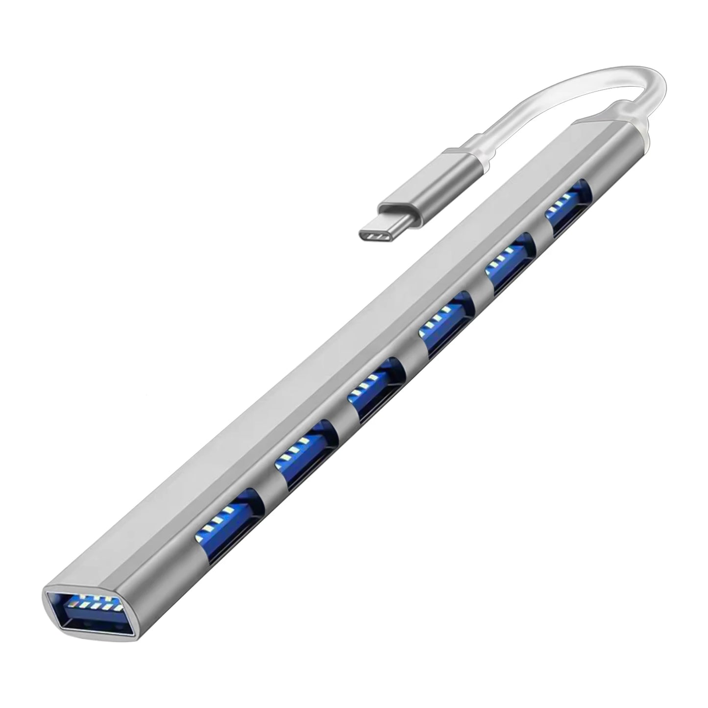 7-Port USB-C Hub 3.0/3.1 – Multi-Splitter OTG Adapter for MacBook, Air & PC Laptops”