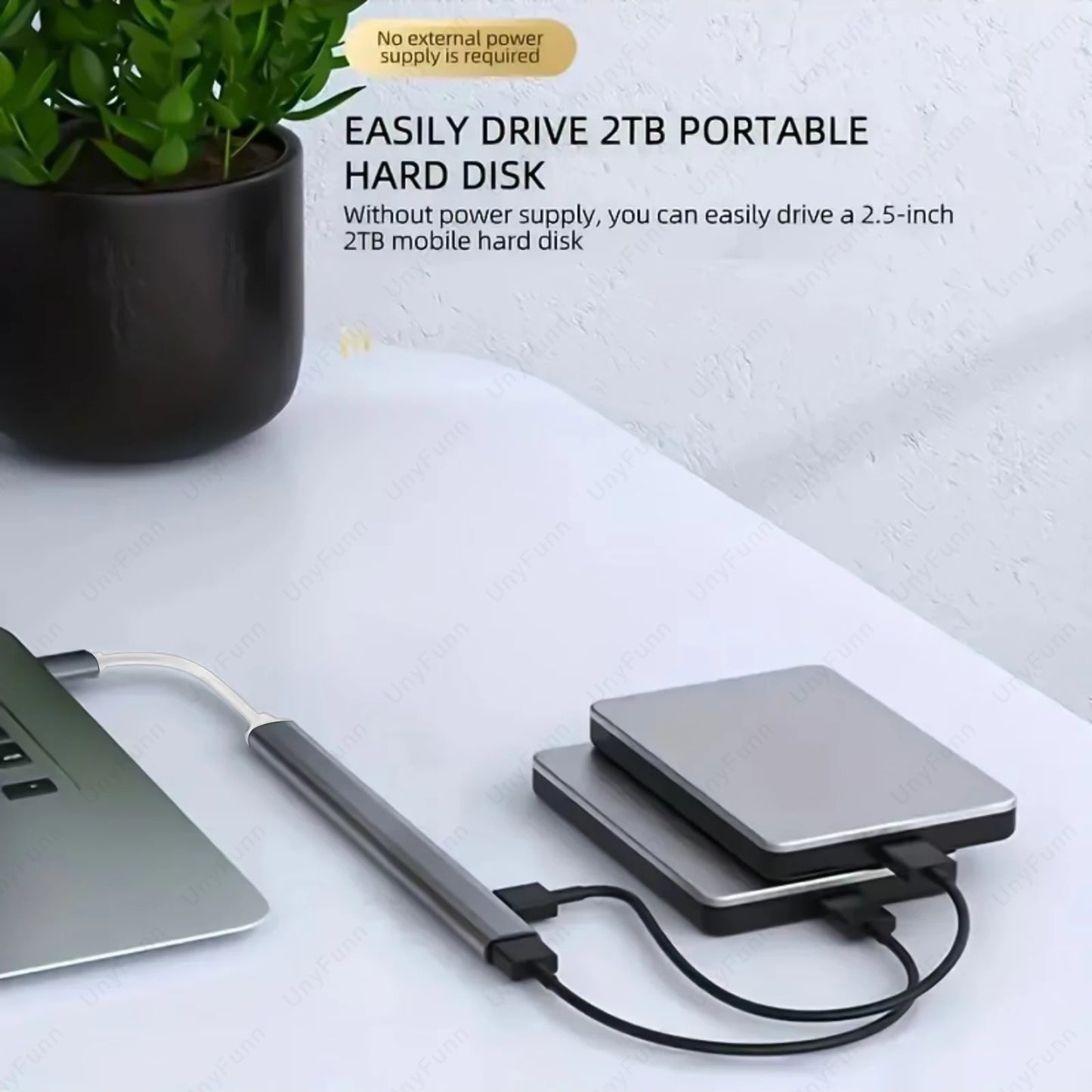 7-Port USB-C Hub 3.0/3.1 – Multi-Splitter OTG Adapter for MacBook, Air & PC Laptops”