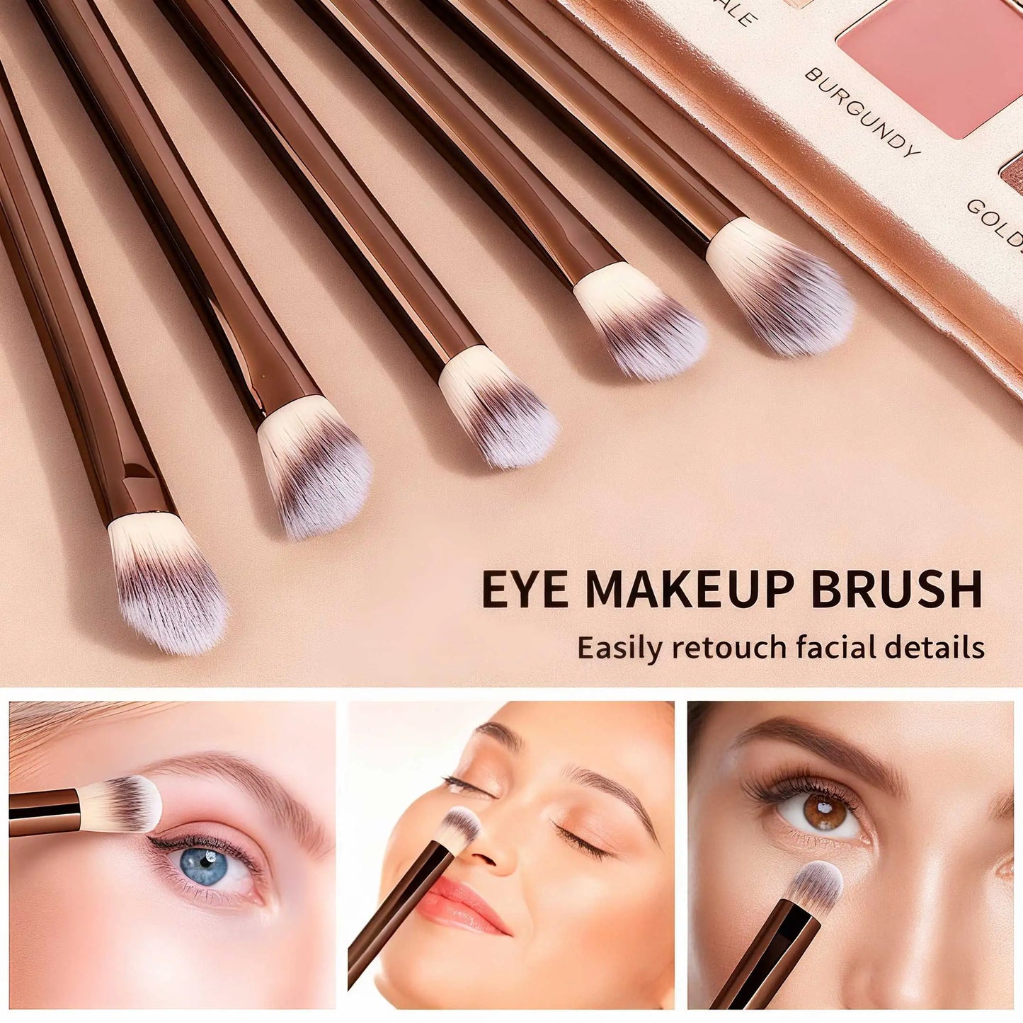 A comprehensive 13‑piece makeup brush set featuring soft bristles, professional cosmetic tools for concealer and detail application. Portable kit ensures flawless blending, precise coverage, and effortless beauty.