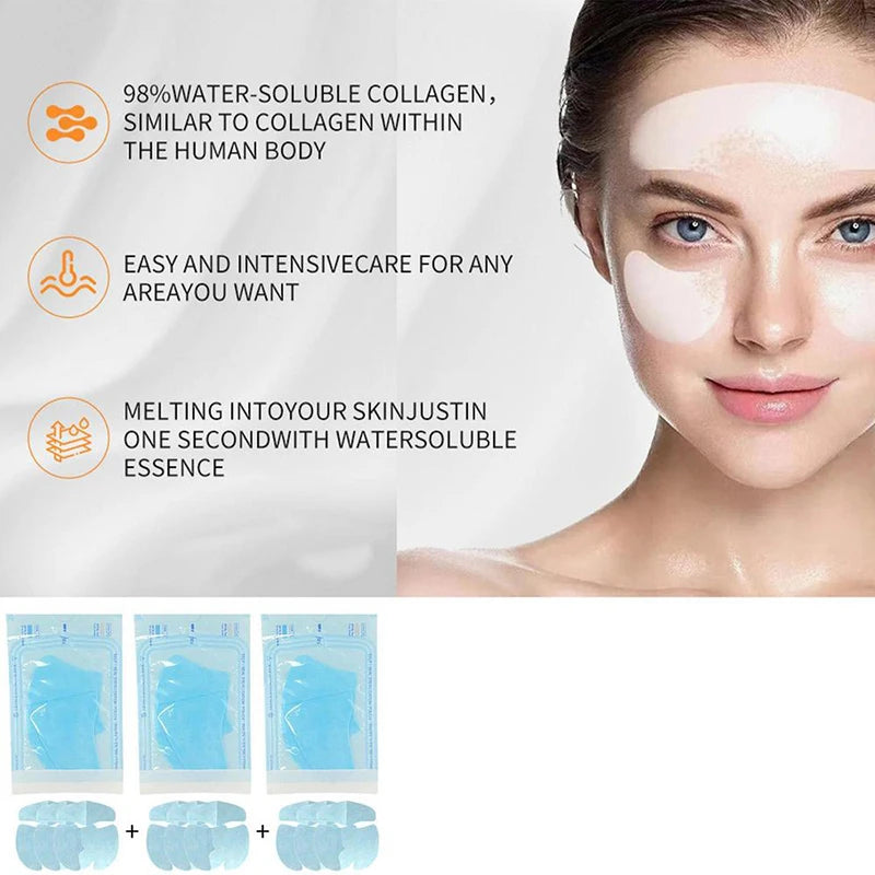 Soluble Collagen Face Mask Hydrolyzed Film Anti Aging Moisturizing Mask.