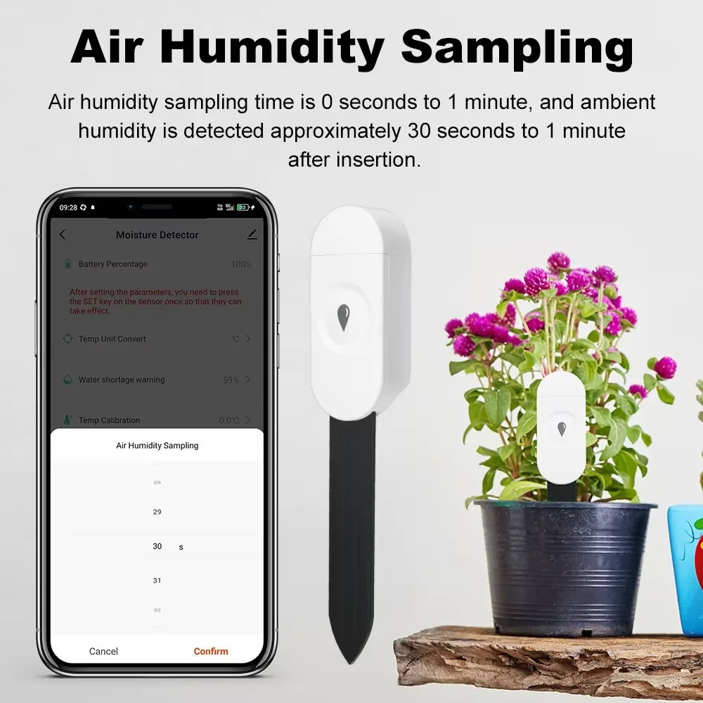 “Tuya ZigBee Soil Moisture Tester – Smart Humidity & Soil Monitor Sensor for Gardening