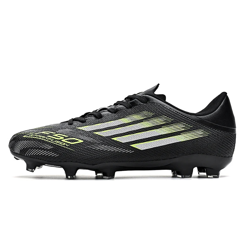 Men's High Top Soccer Shoes with Long Spikes