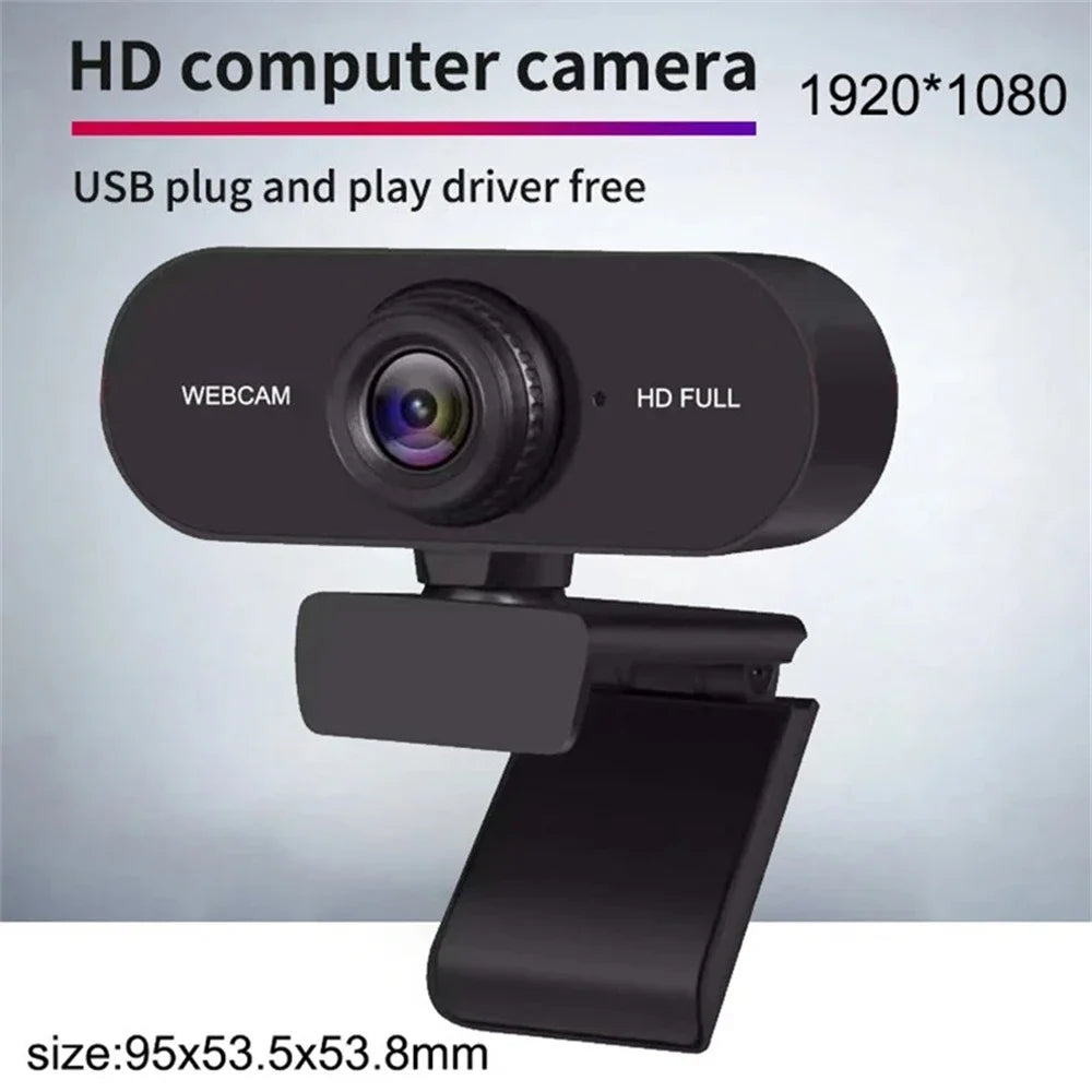 HD Webcam with 2K/1080P/720P/480P – Mini USB Camera with Microphone & Privacy Cover for PC/Laptop”